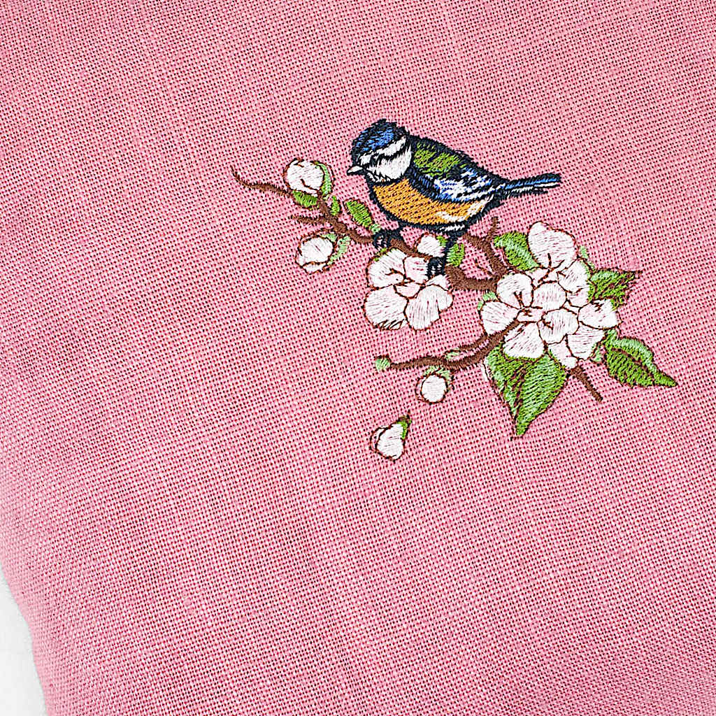 Zirbenkissen Frühlingsvogel