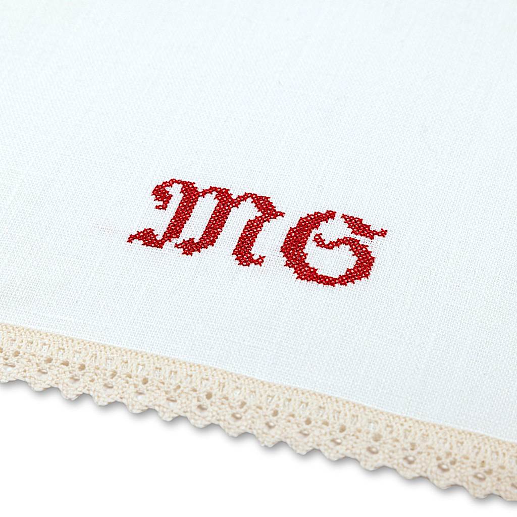 Personalisierte Weihkorbdecke, 50 cm