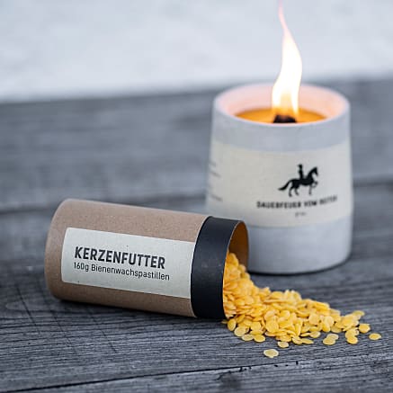Kerzenfutter aus Bienenwachs