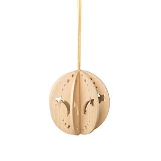 Zirben-Christbaumkugel Stern