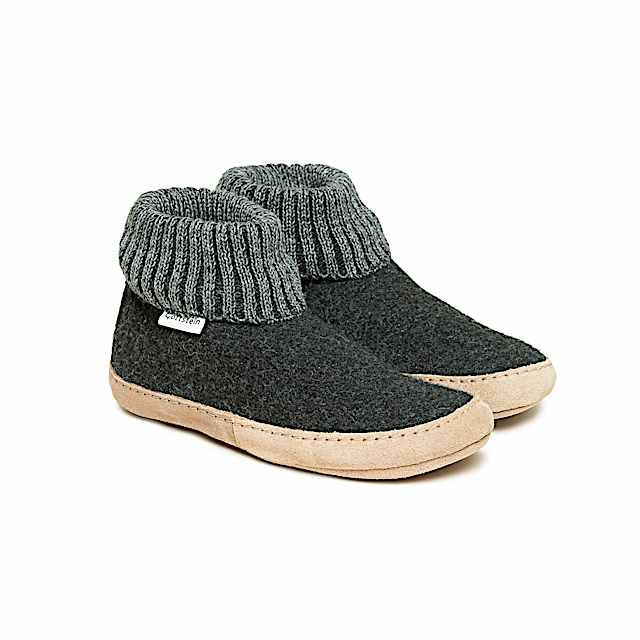 Hüttenschuhe mit Ledersohle