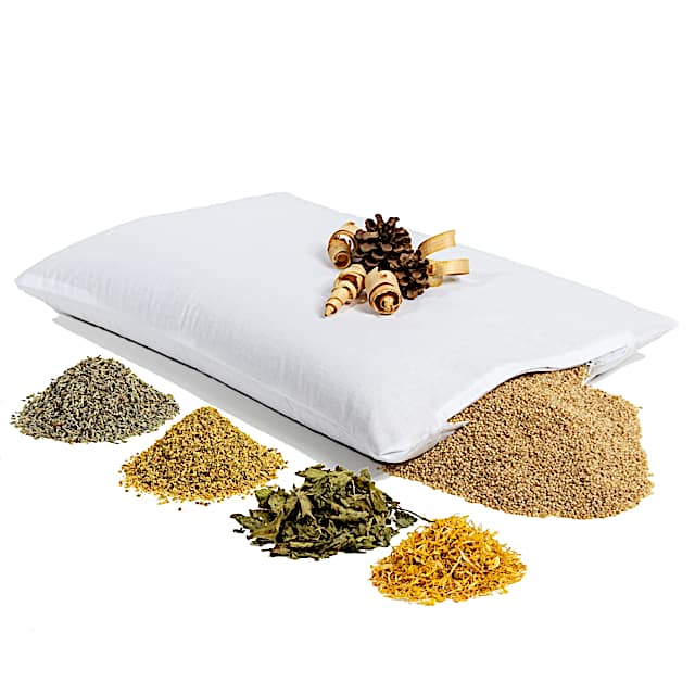 7-Kräuter-Zirbenkissen mit Hirseschalen