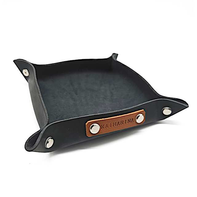 Lederschale mit Name