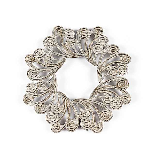 Großer Topfuntersetzer aus Zinn Großer Topfuntersetzer aus Zinn