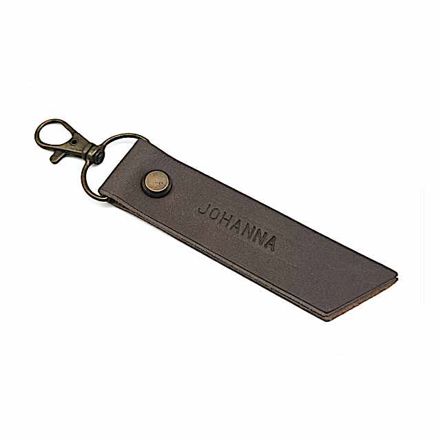 Schlüsselanhänger aus Leder, personalisierbar