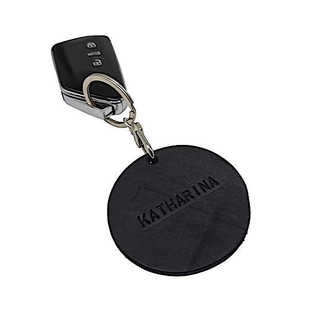 Runder Schlüsselanhänger, personalisierbar