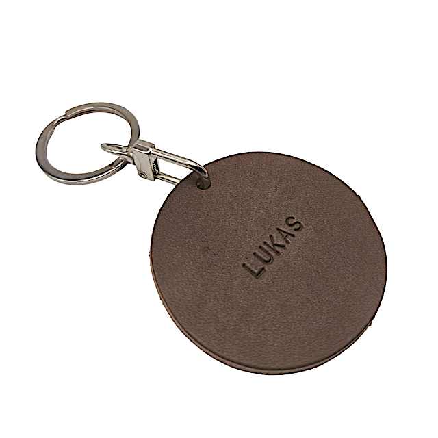 Runder Schlüsselanhänger, personalisierbar