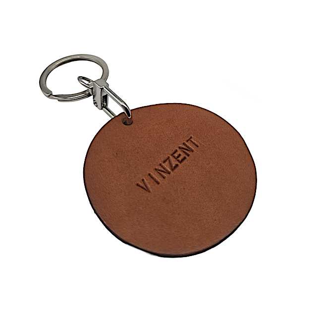 Runder Schlüsselanhänger, personalisierbar