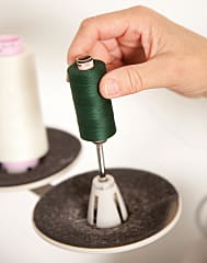 Veilchen-Servietten bestickt, 2er-Set