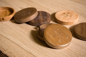 Taschenuhr aus Eichenholz