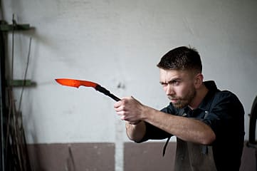 Personalisiertes Kochmesser aus Damaststahl