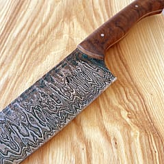 Personalisiertes Kochmesser aus Damaststahl