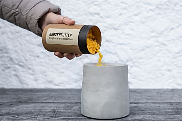 Kerzenfutter aus Bienenwachs