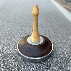 Eisstock aus Nussholz