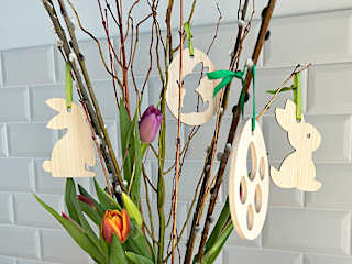 Osterschmuck aus Zirbe