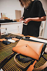 Handtasche aus Apfelleder
