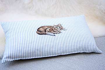Zirbenkissen Katze
