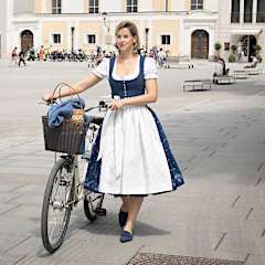 Servus Blaudruck-Dirndl