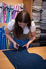 Servus Blaudruck-Dirndl