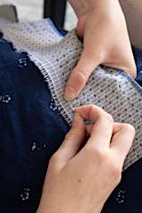 Servus Blaudruck-Dirndl