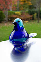 Mundgeblasener Dekovogel 